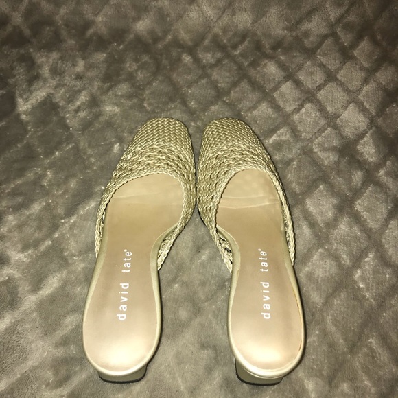 David Tate Woven Kitten Mules TOLEDO - Picture 5 of 6